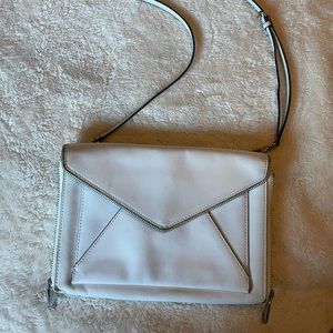 Rebecca Minkoff White Leather Envelope Crossbody Bag